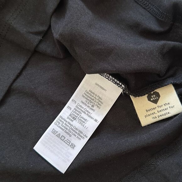 Madewell Drapey Crewneck Tee Black Size M - Picture 4 of 7